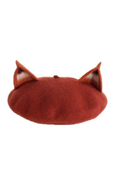 Fox Ear Wool Beret
